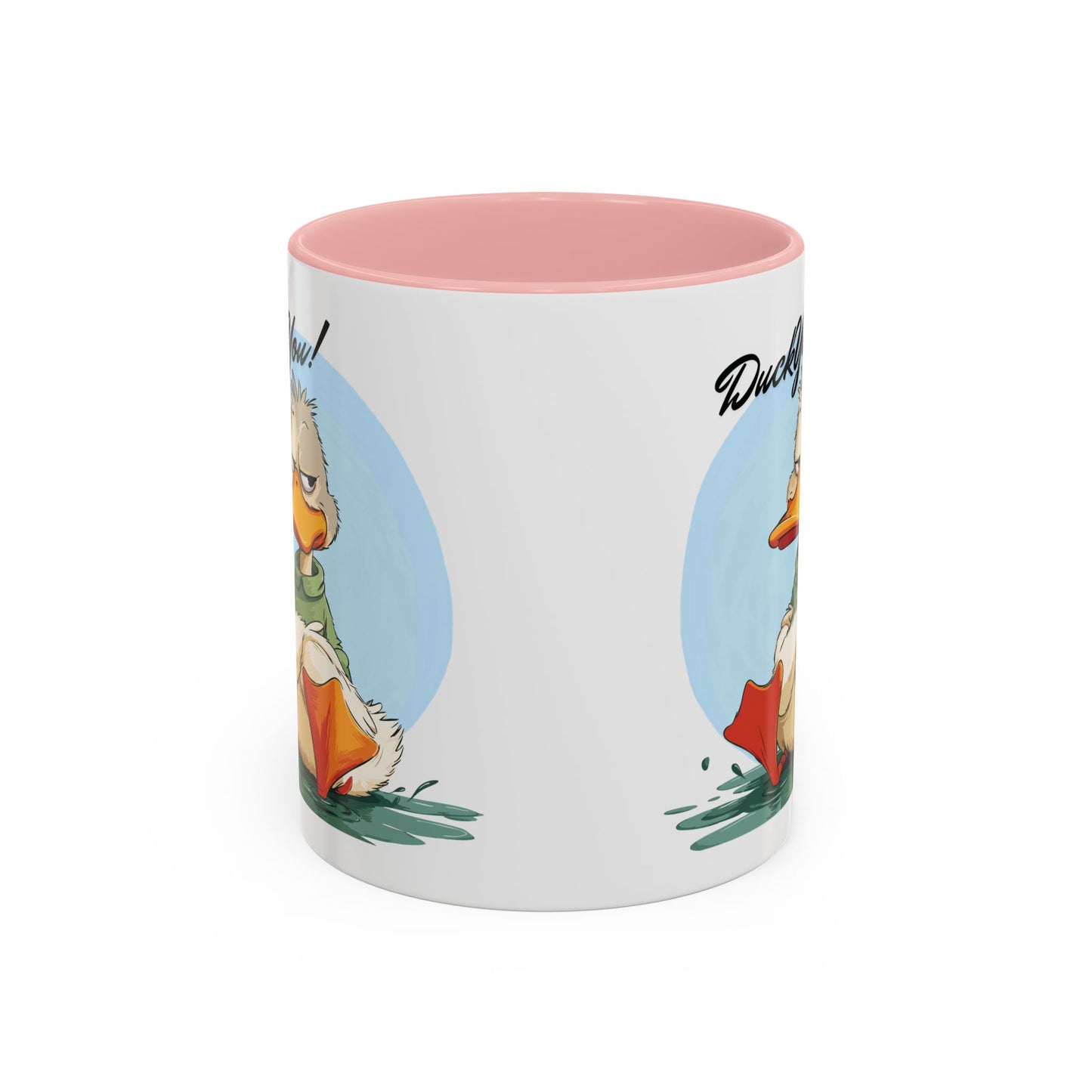 Coffee Mug, Quirky Duck Accent Mug - Funny Double Meaning Cup, Novelty Gift for Coffee Lovers, Ceramic Tea Mug, Office Desk Décor, Cute