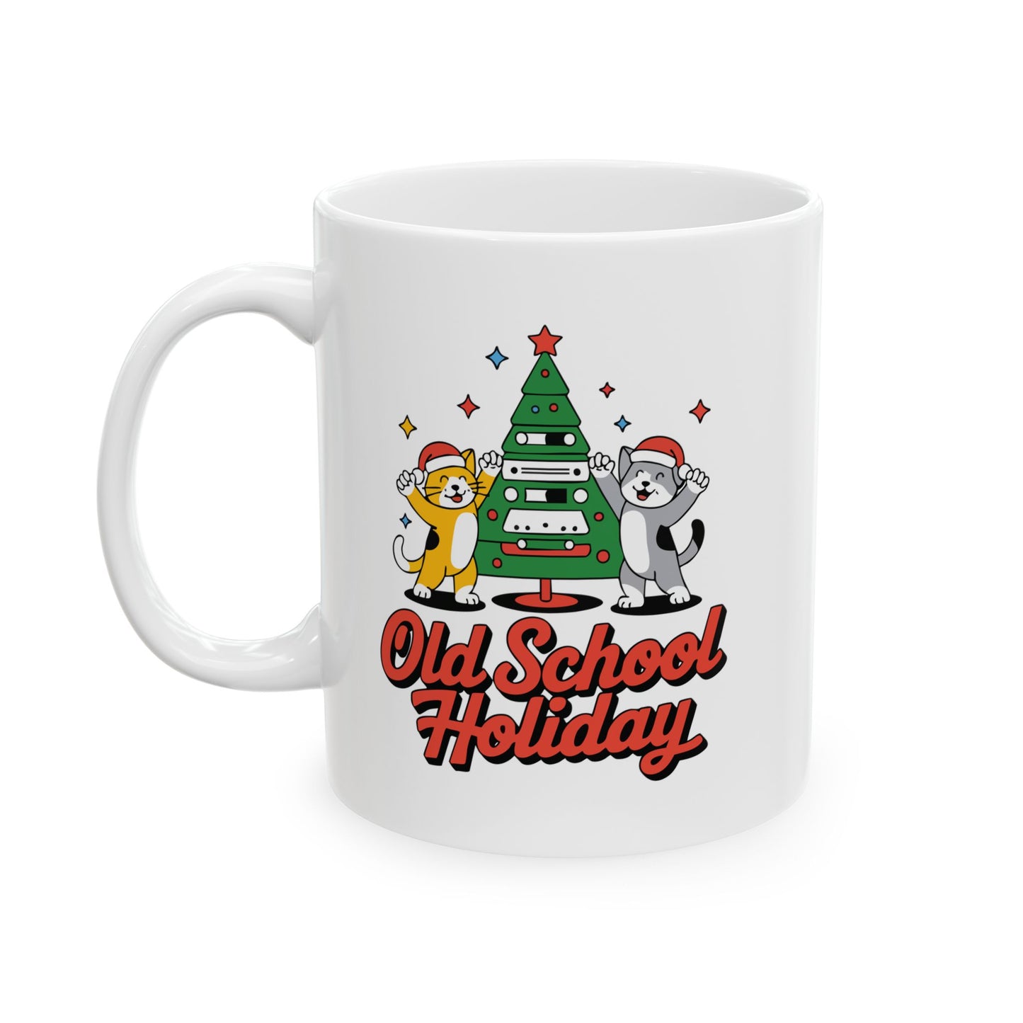 Retro School Holiday Ceramic Mug - Perfect Gift for Teachers, Coffee Lovers, Students, Holiday Cheer, Fun Drinkware