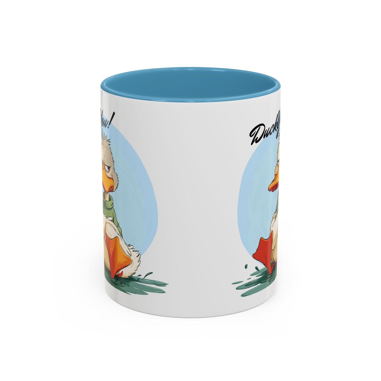 Coffee Mug, Quirky Duck Accent Mug - Funny Double Meaning Cup, Novelty Gift for Coffee Lovers, Ceramic Tea Mug, Office Desk Décor, Cute